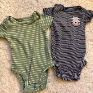 2 baby onesies